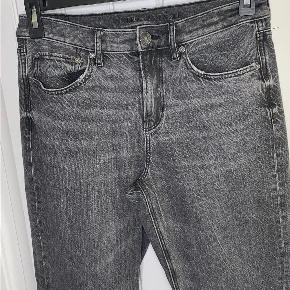 AMERICAN EAGLE OUTFITTERS WOMENS  90s BOOTCUT GRAY JEANS SIZE 6 REGULAR